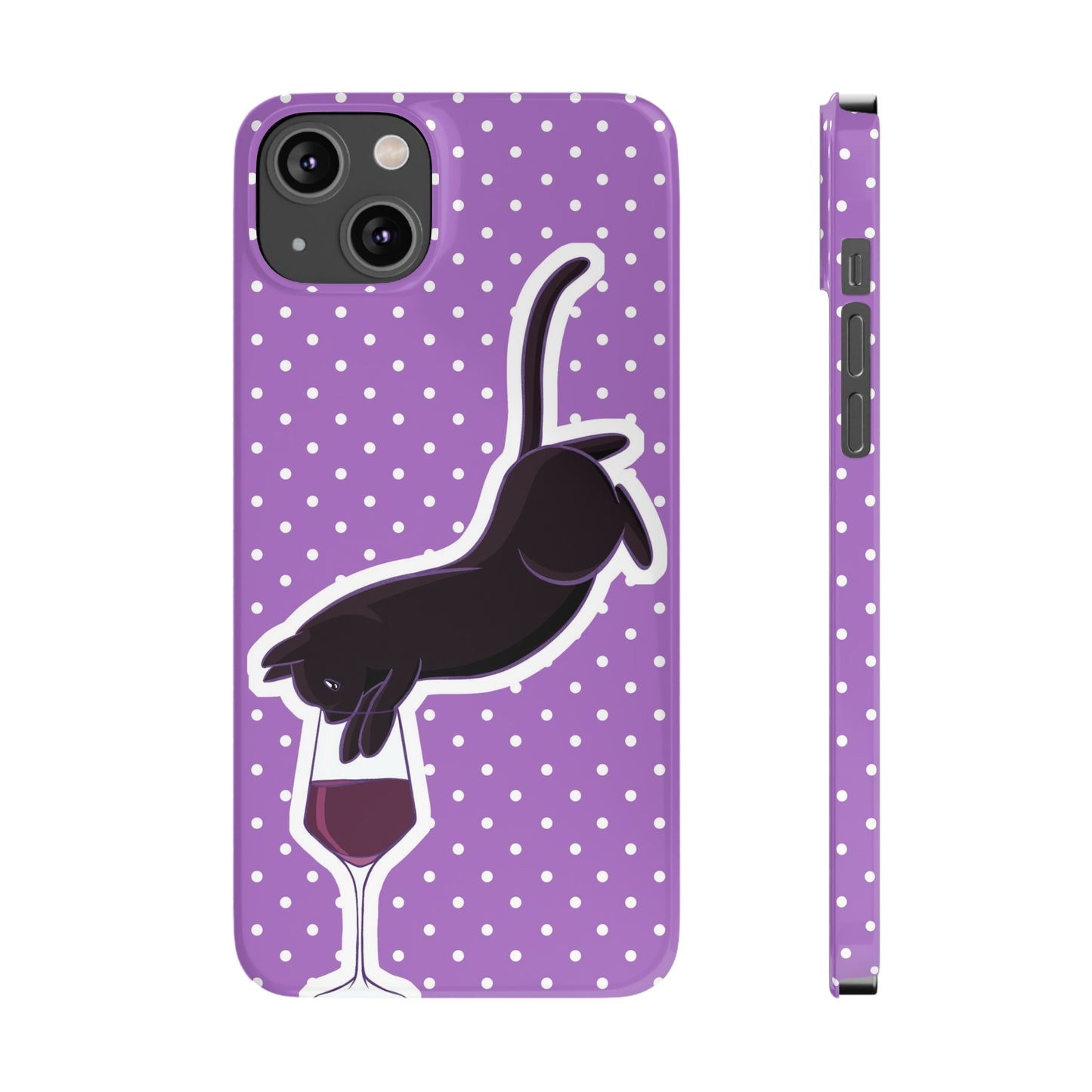 Cat x Cabernet Wine Phone Case