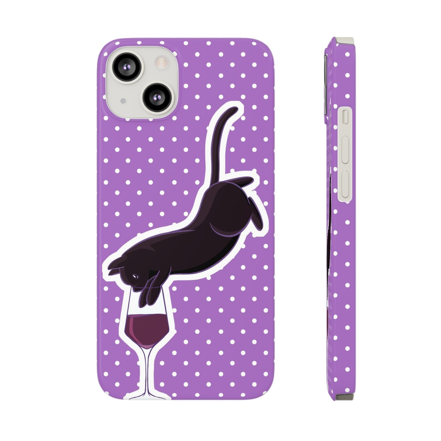 Cat x Cabernet Wine Phone Case