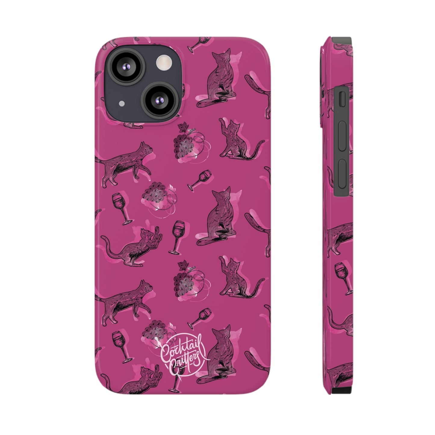 Cat x Merlot Wine Phone Case