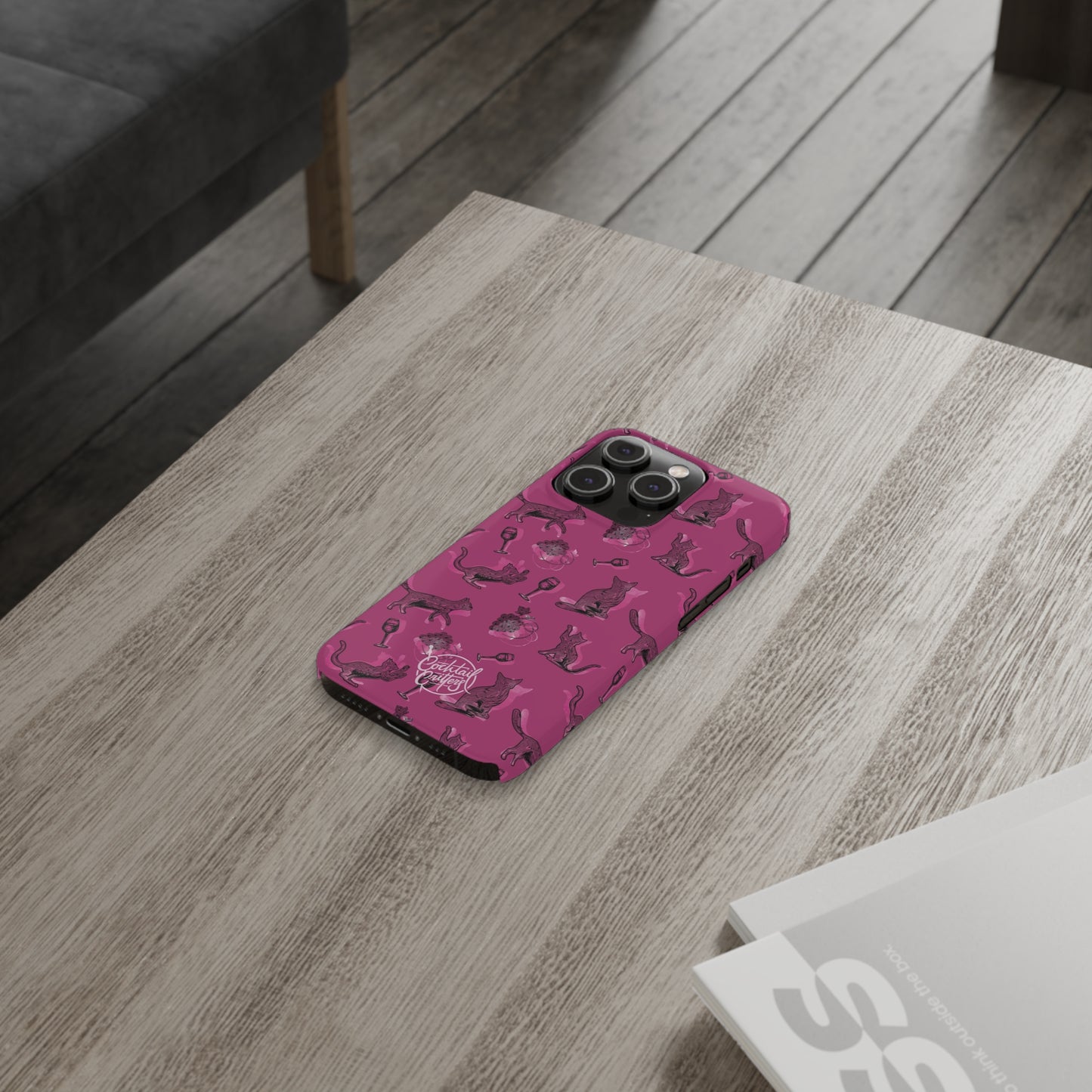 Cat x Merlot Wine Phone Case