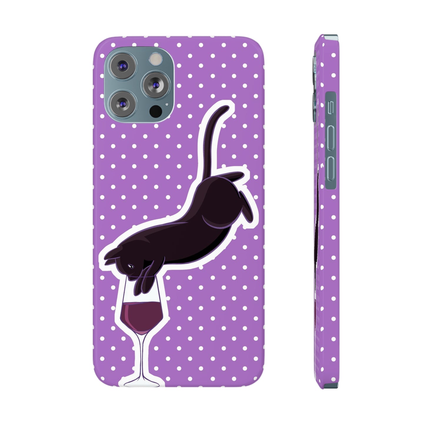Cat x Cabernet Wine Phone Case