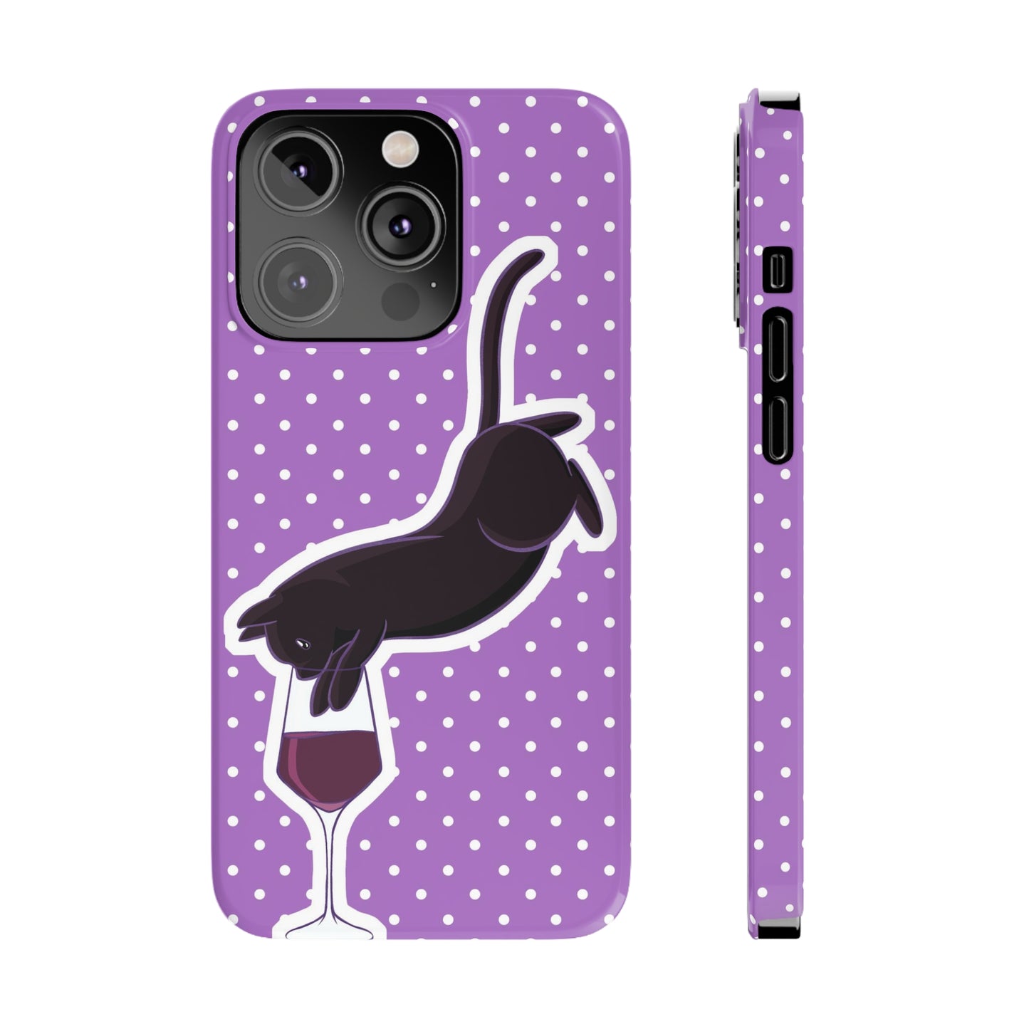 Cat x Cabernet Wine Phone Case