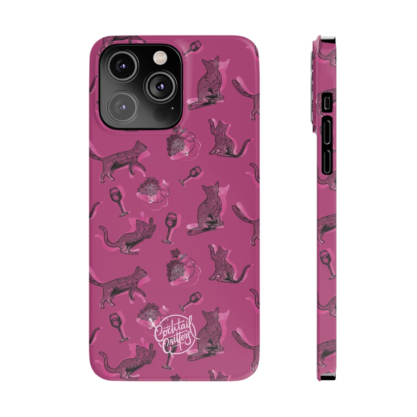 Cat x Merlot Wine Phone Case