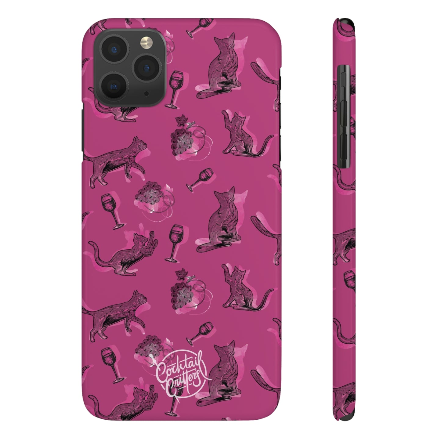 Cat x Merlot Wine Phone Case