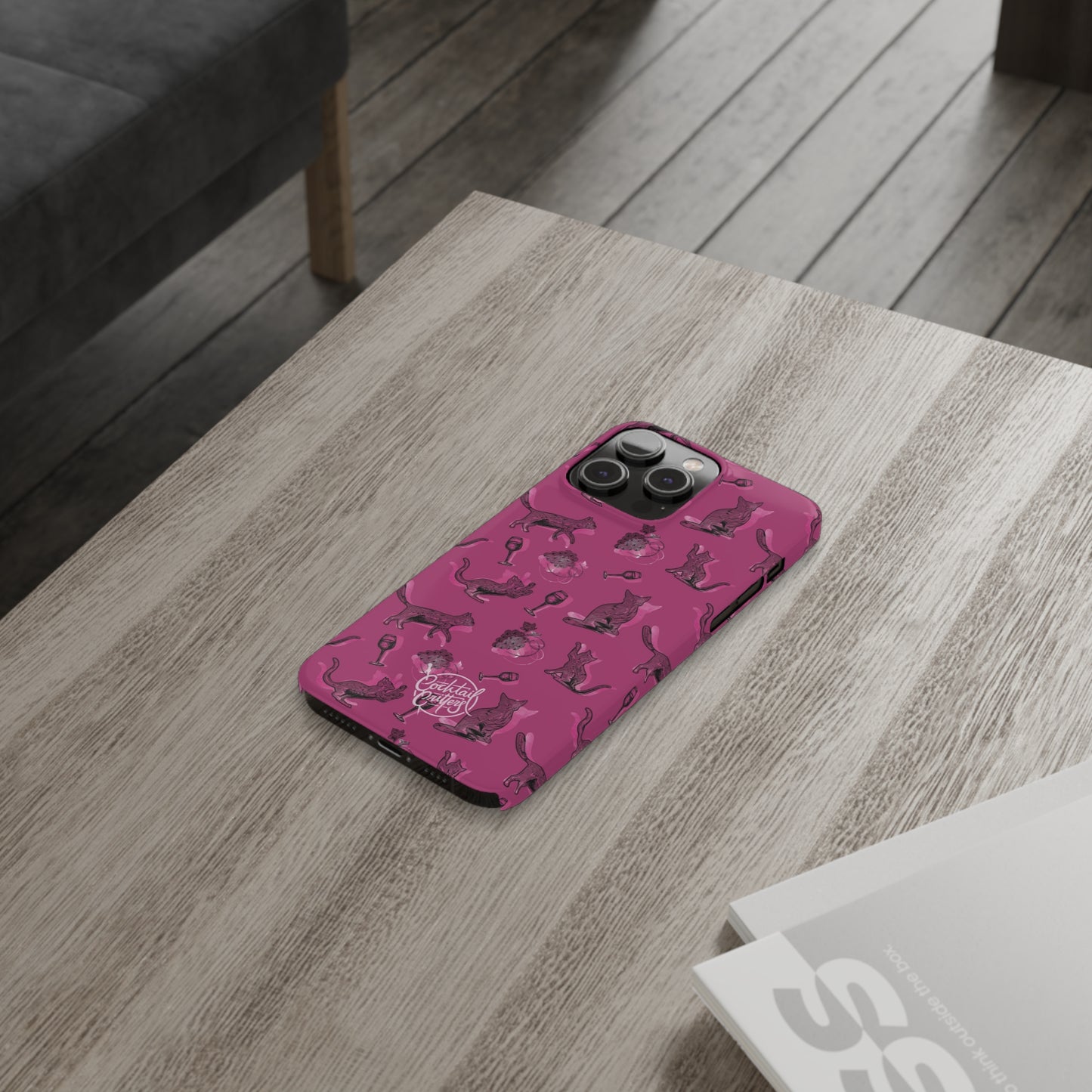 Cat x Merlot Wine Phone Case