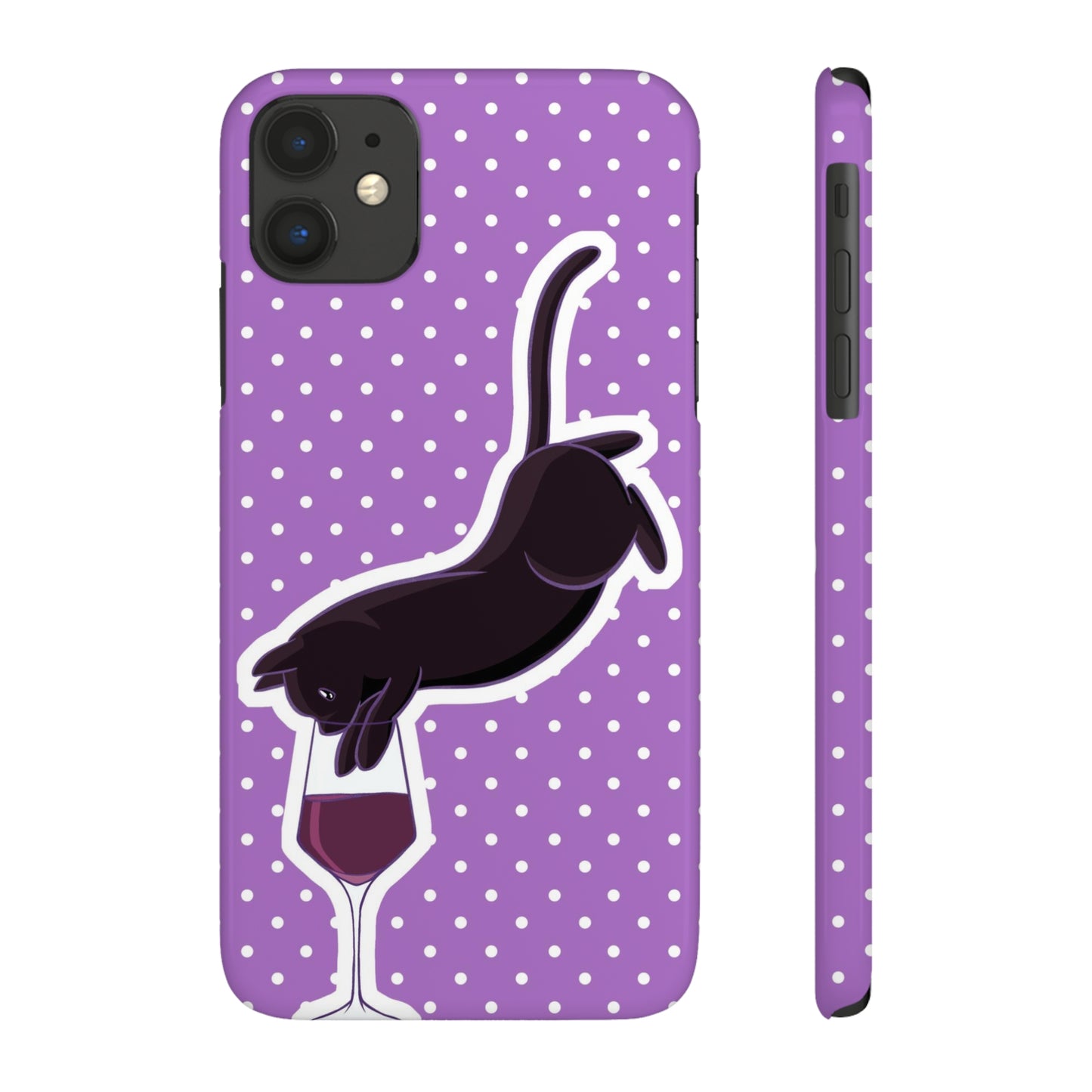 Cat x Cabernet Wine Phone Case