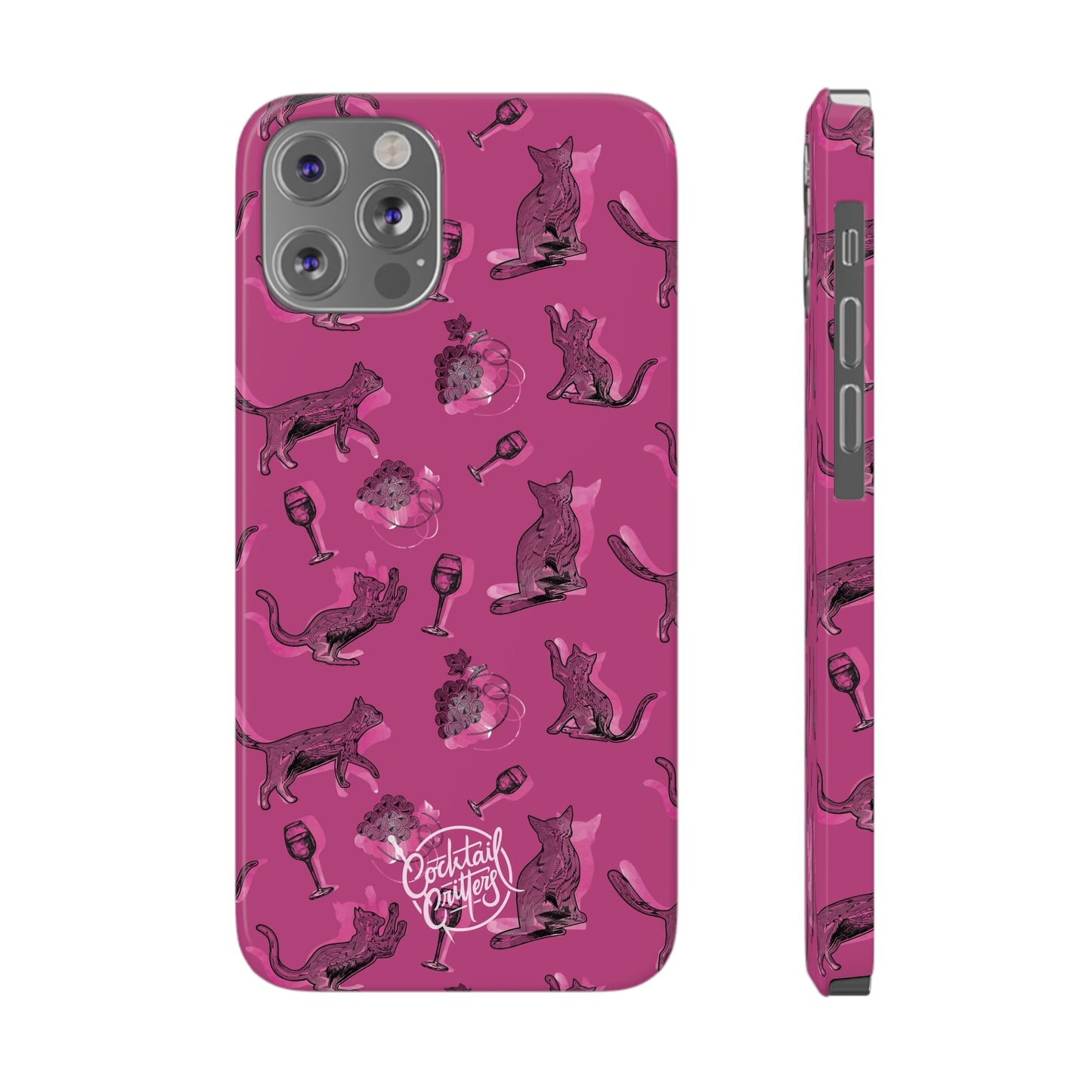 Cat x Merlot Wine Phone Case