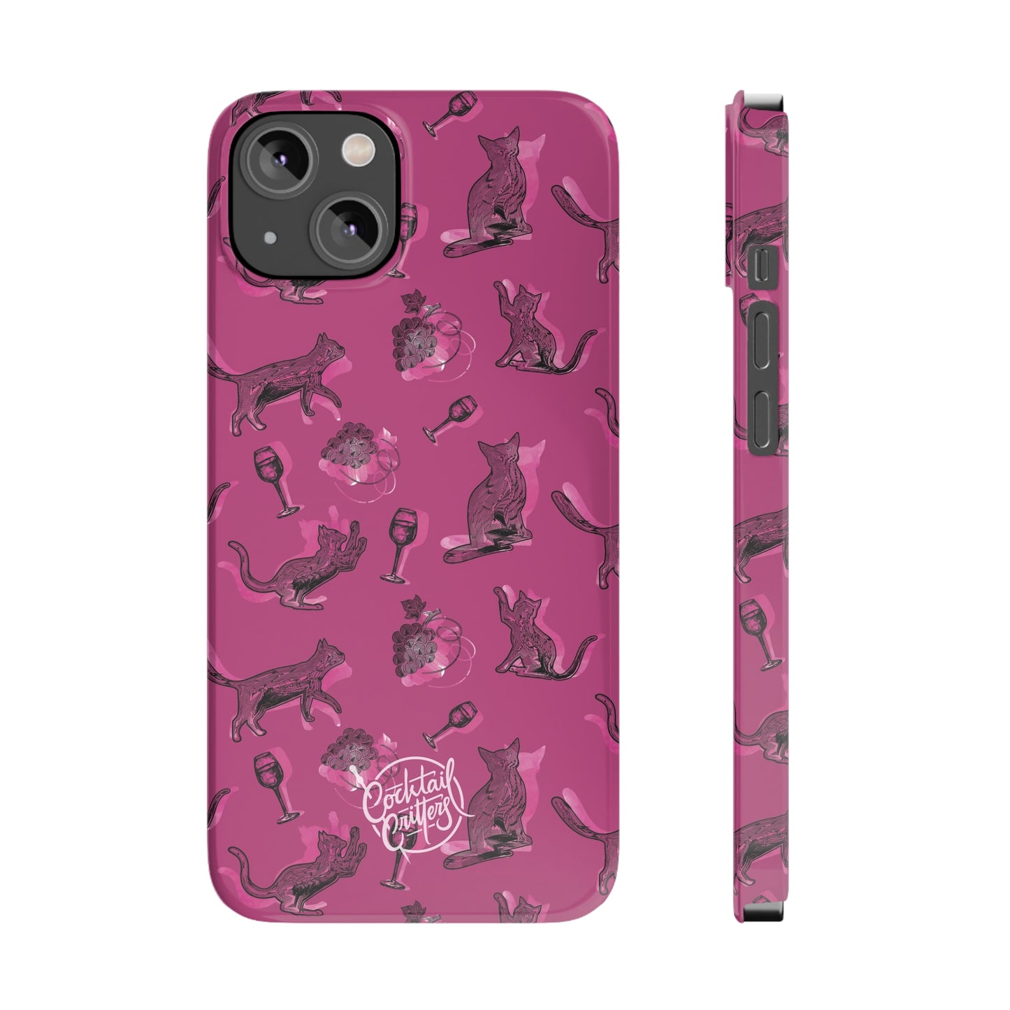 Cat x Merlot Wine Phone Case