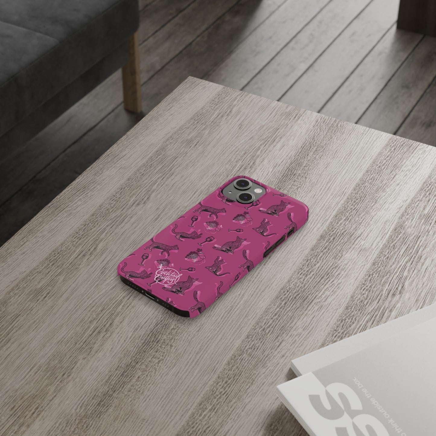 Cat x Merlot Wine Phone Case
