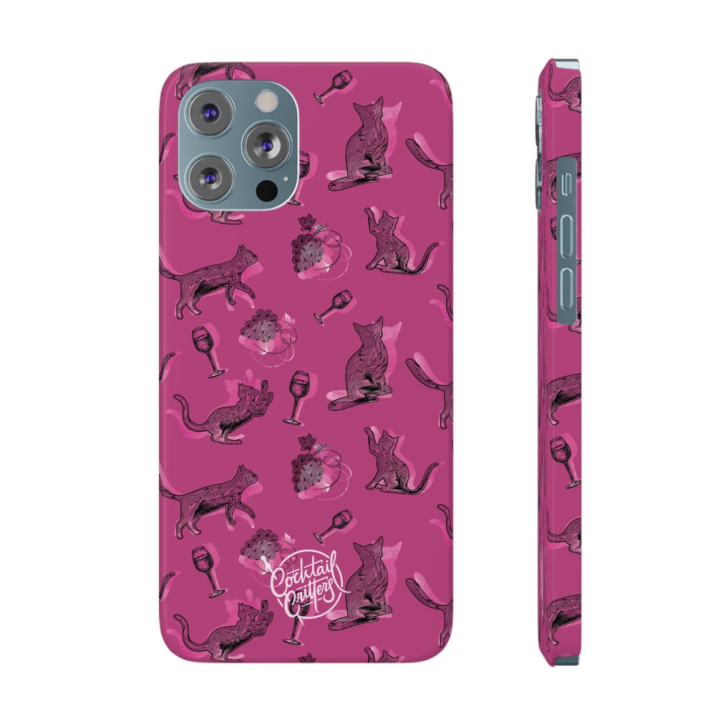 Cat x Merlot Wine Phone Case