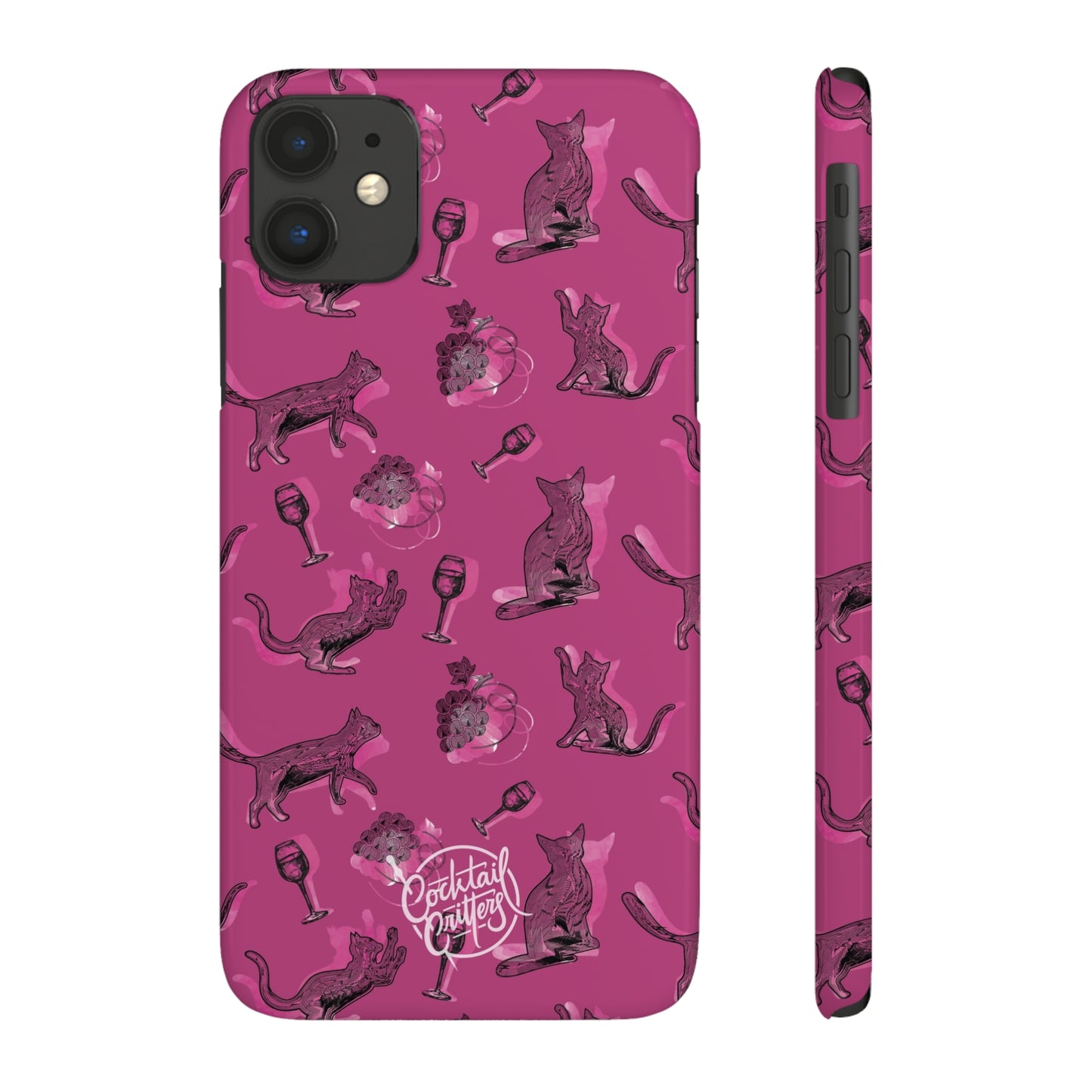 Cat x Merlot Wine Phone Case