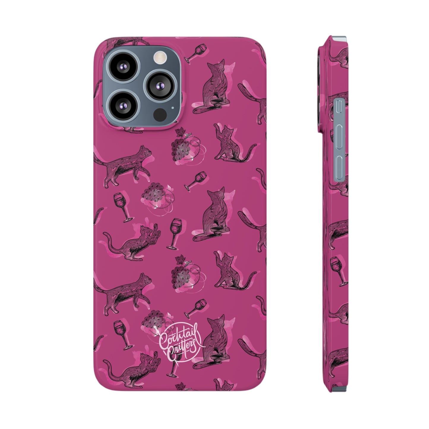 Cat x Merlot Wine Phone Case