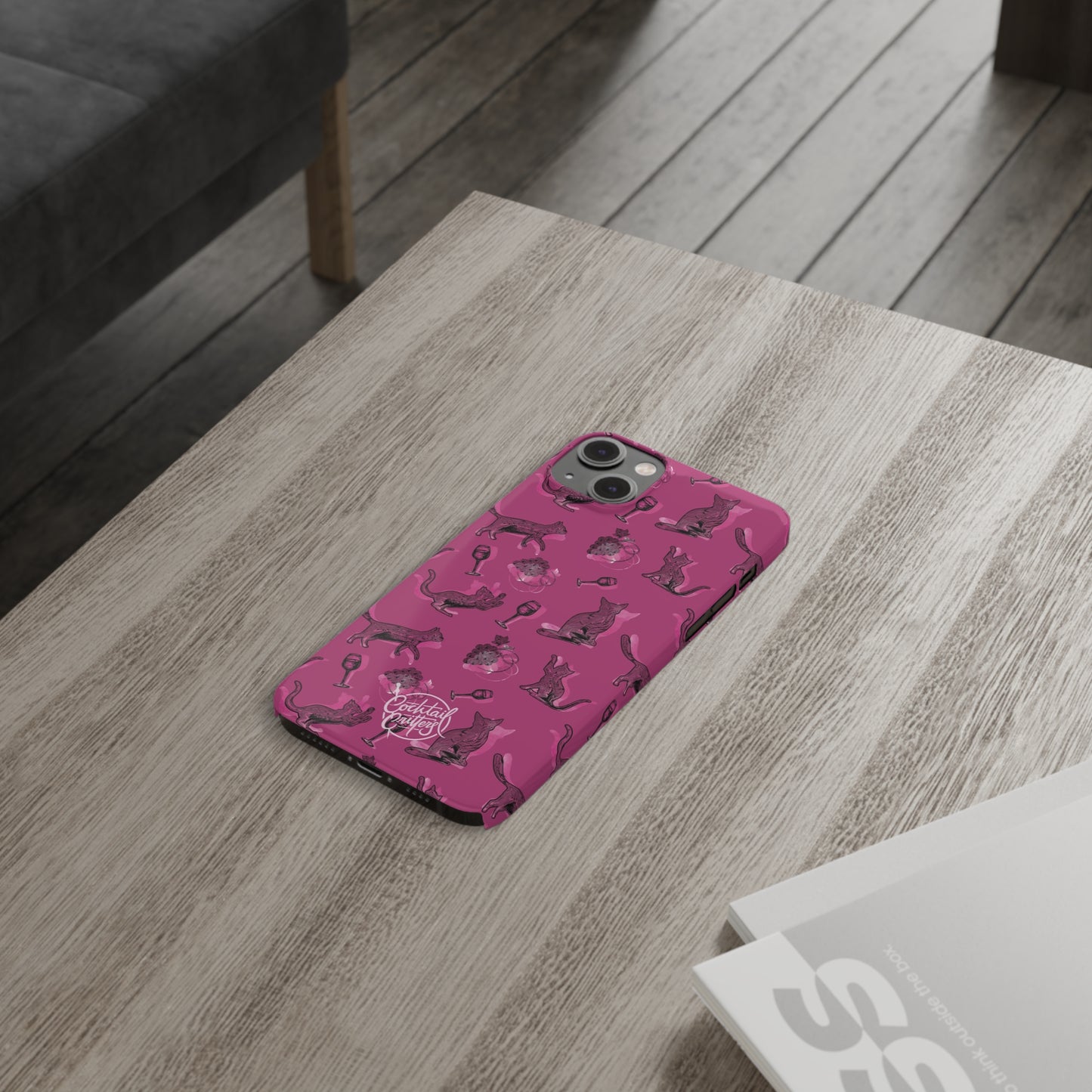 Cat x Merlot Wine Phone Case