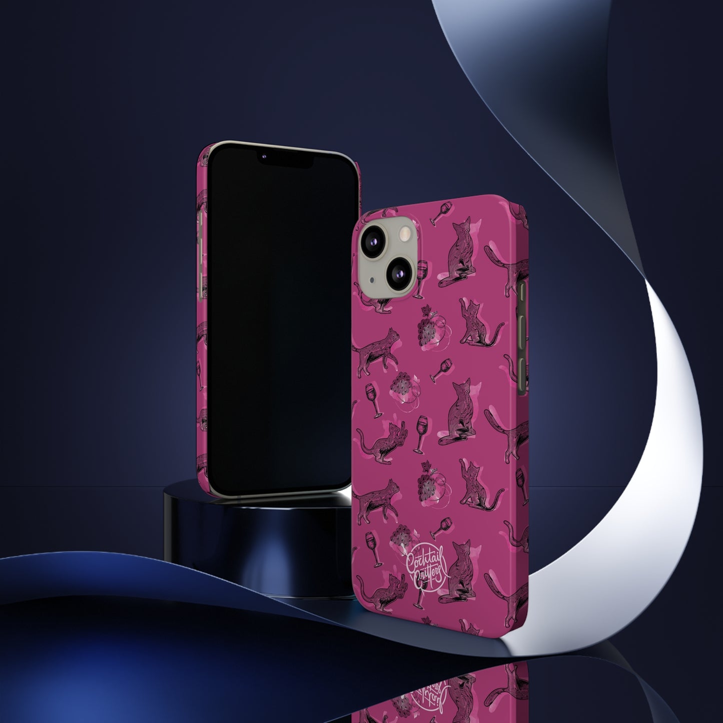 Cat x Merlot Wine Phone Case