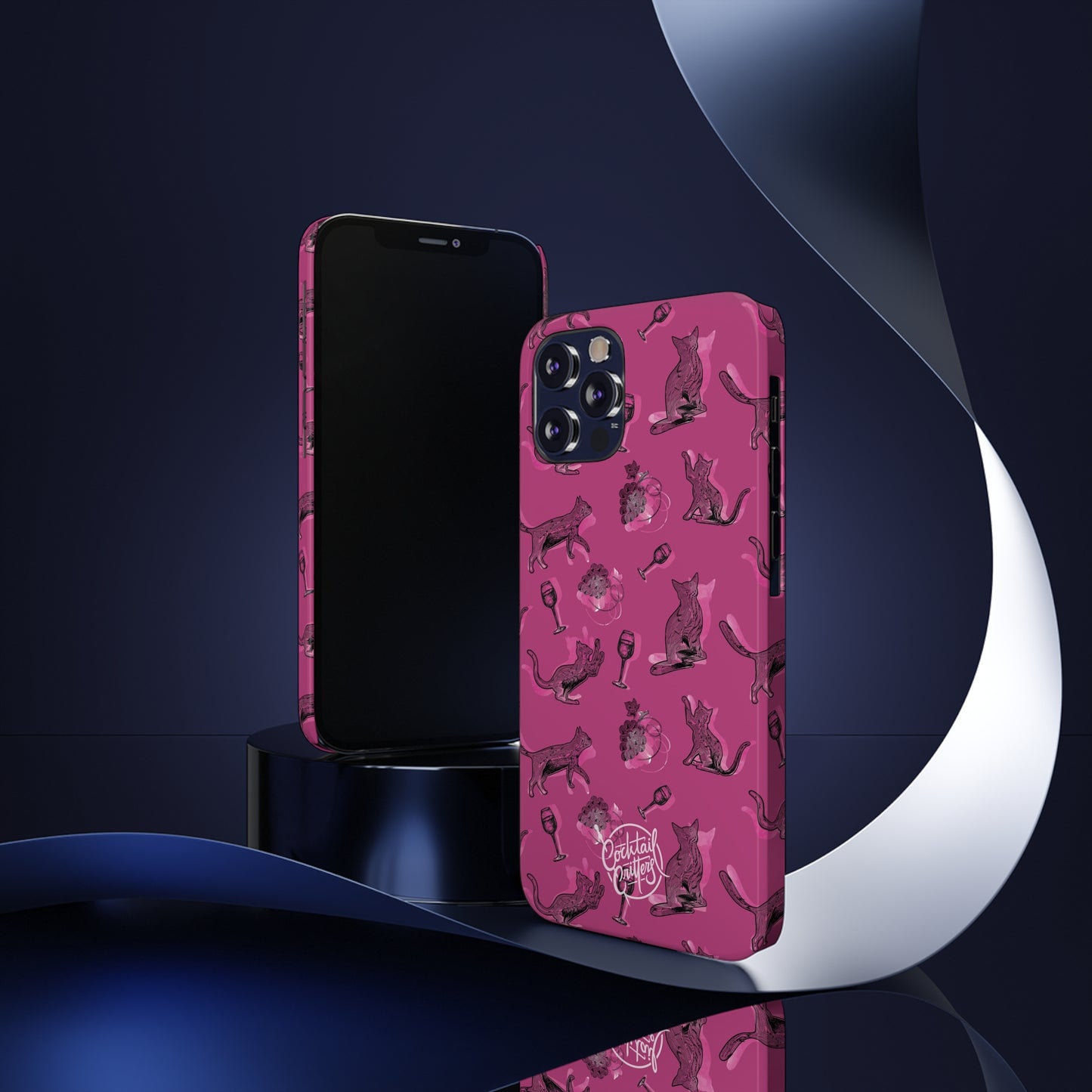 Cat x Merlot Wine Phone Case
