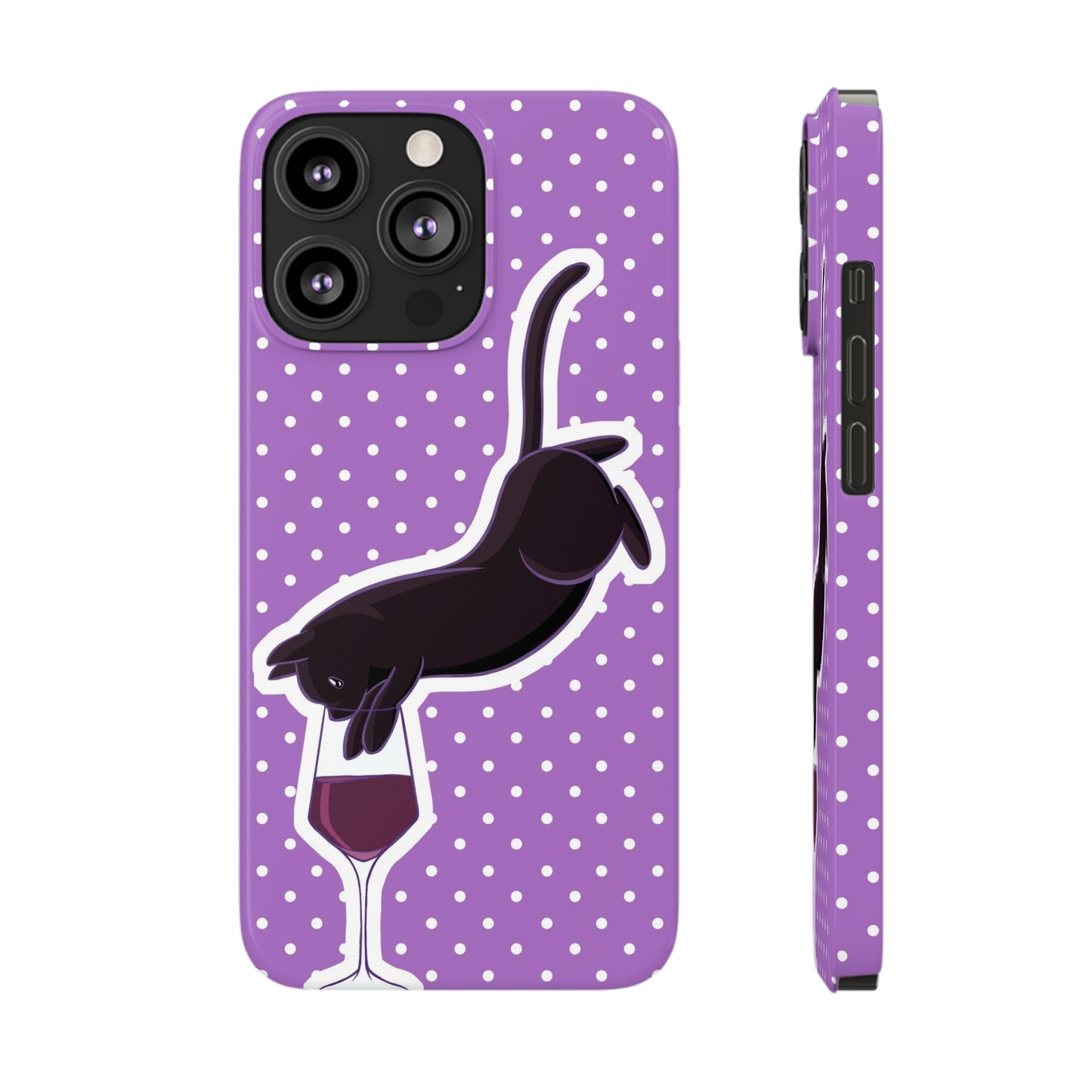 Cat x Cabernet Wine Phone Case
