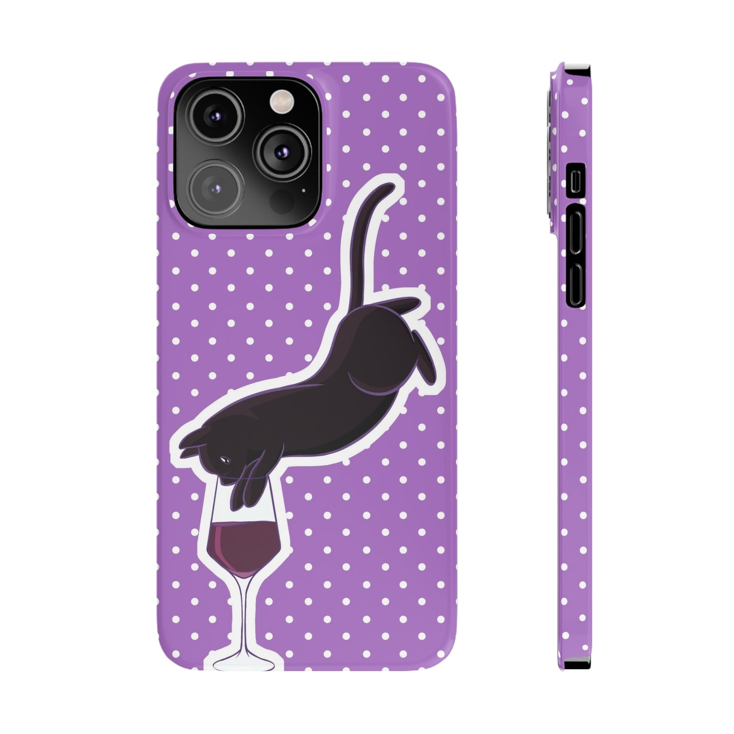 Cat x Cabernet Wine Phone Case