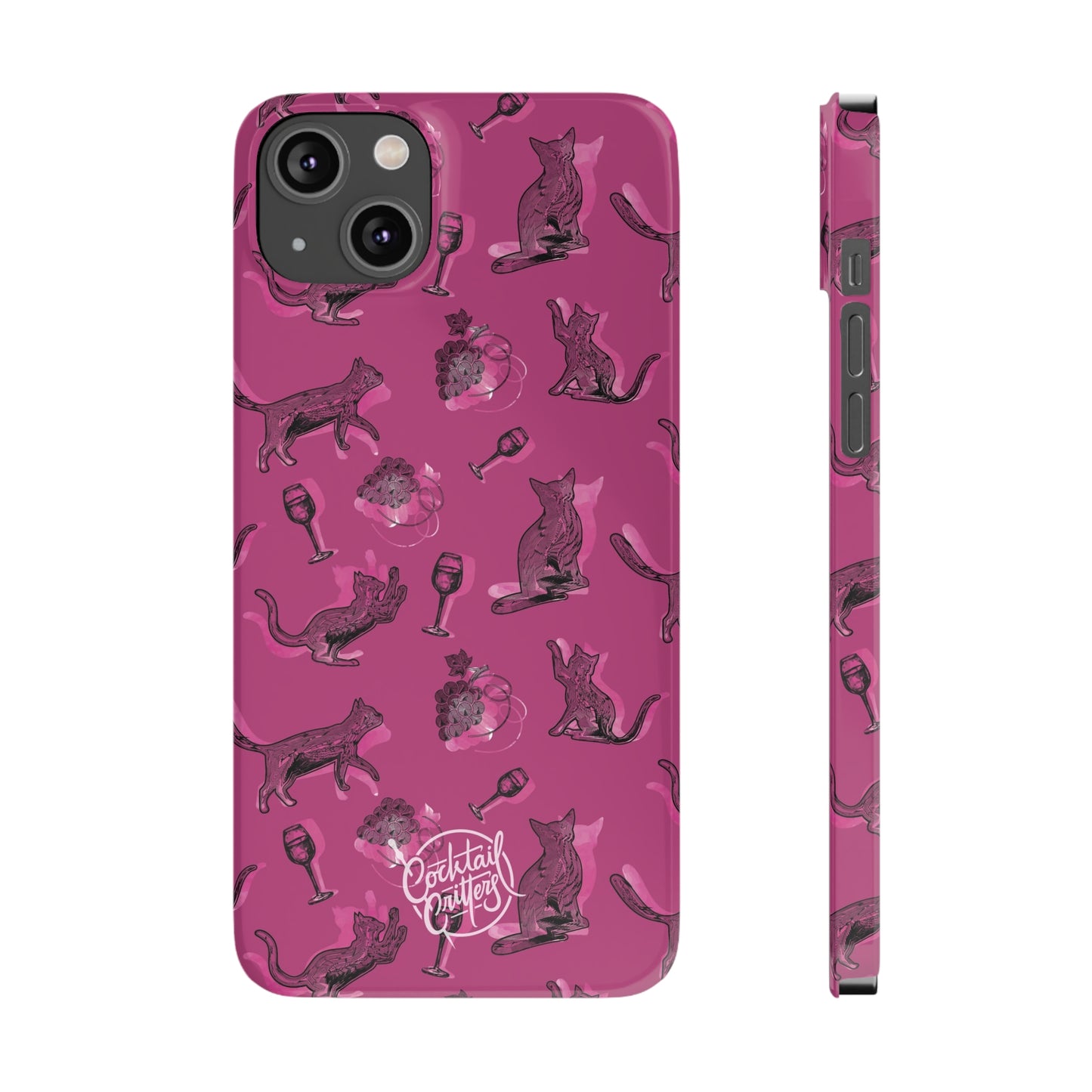 Cat x Merlot Wine Phone Case