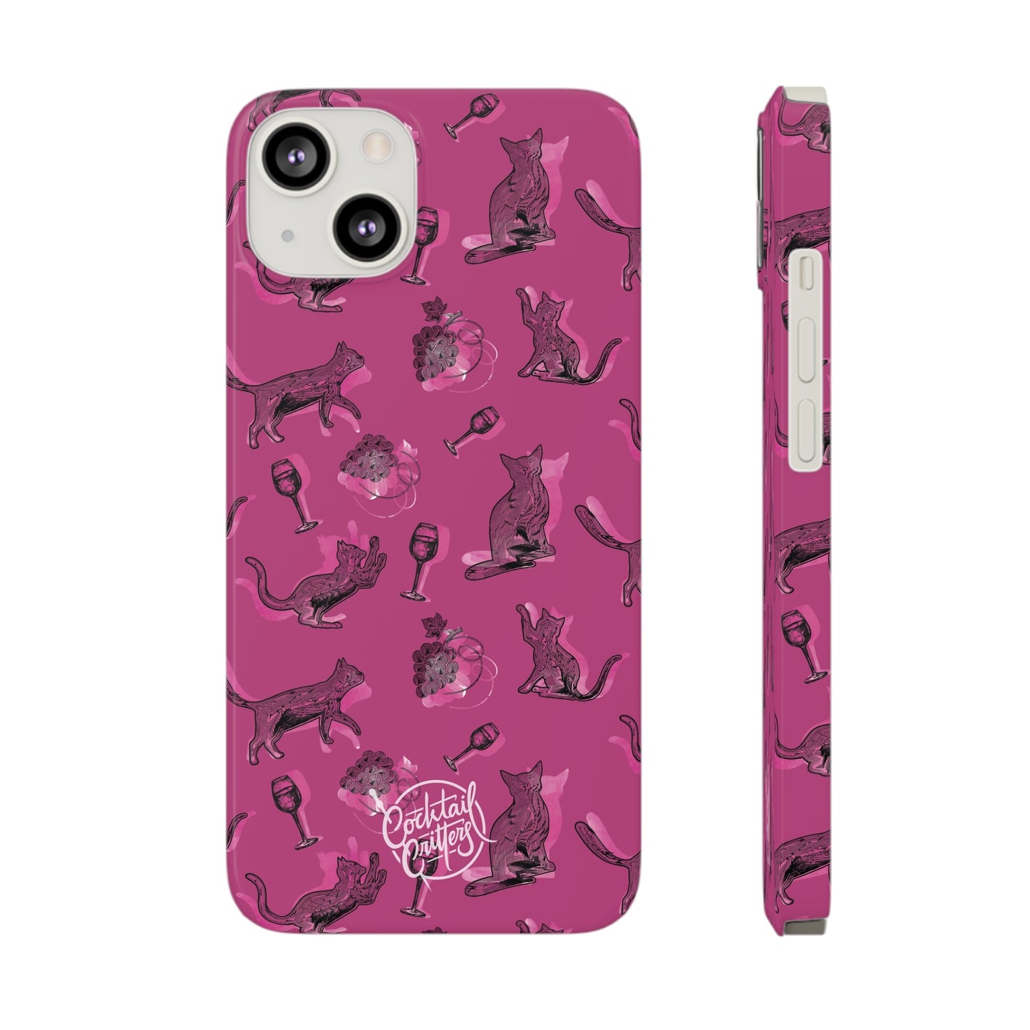 Cat x Merlot Wine Phone Case