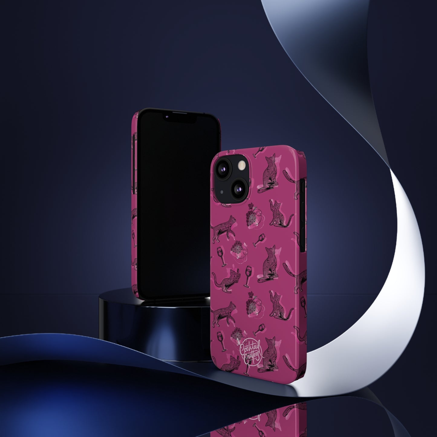 Cat x Merlot Wine Phone Case