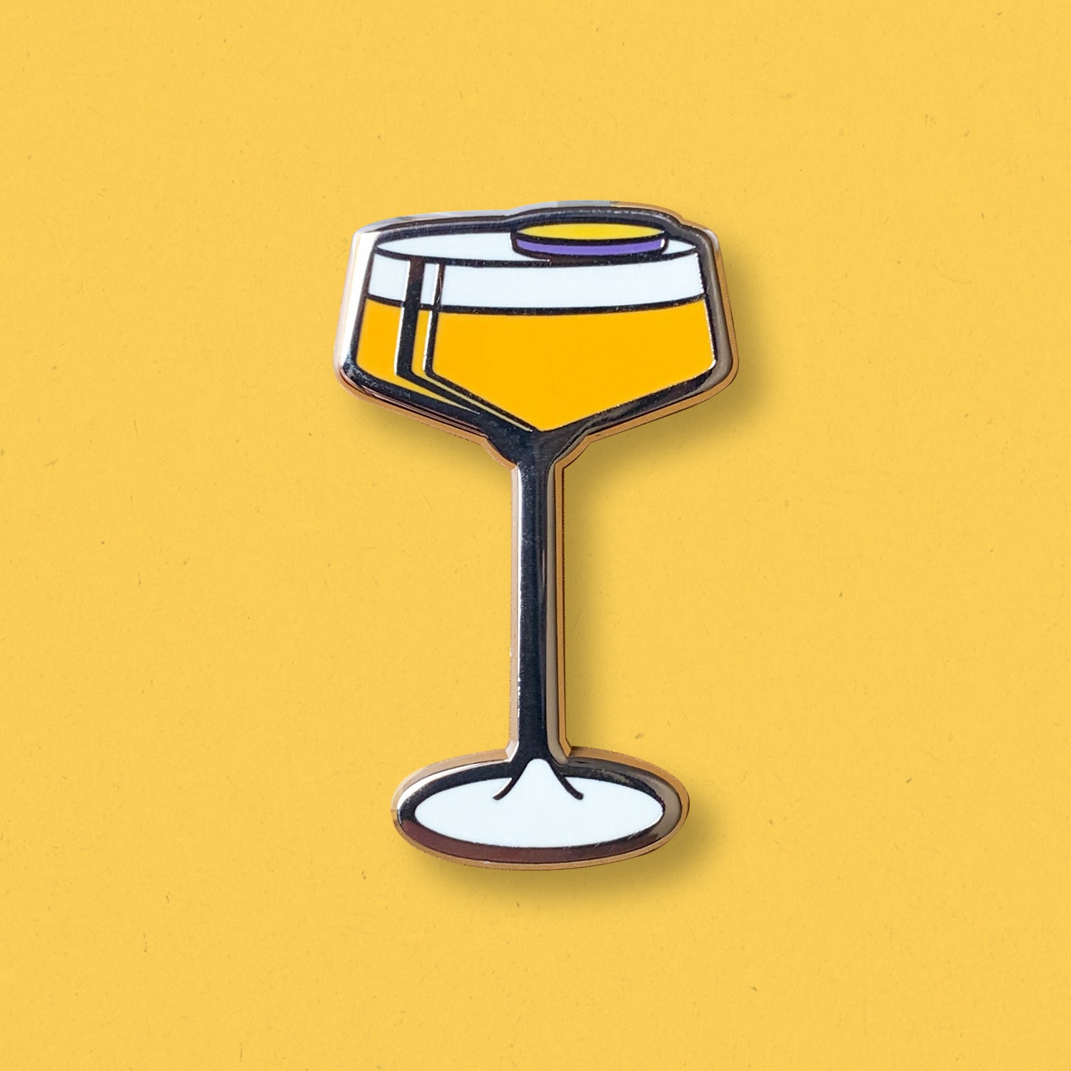 Pornstar Martini Cocktail Enamel Pin by Cocktail Critters