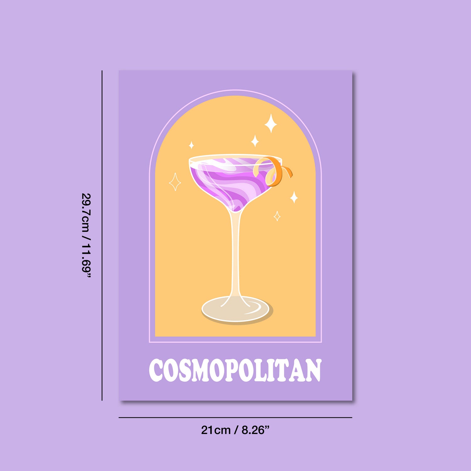 Cosmopolitan Art Print by Cocktail Critters