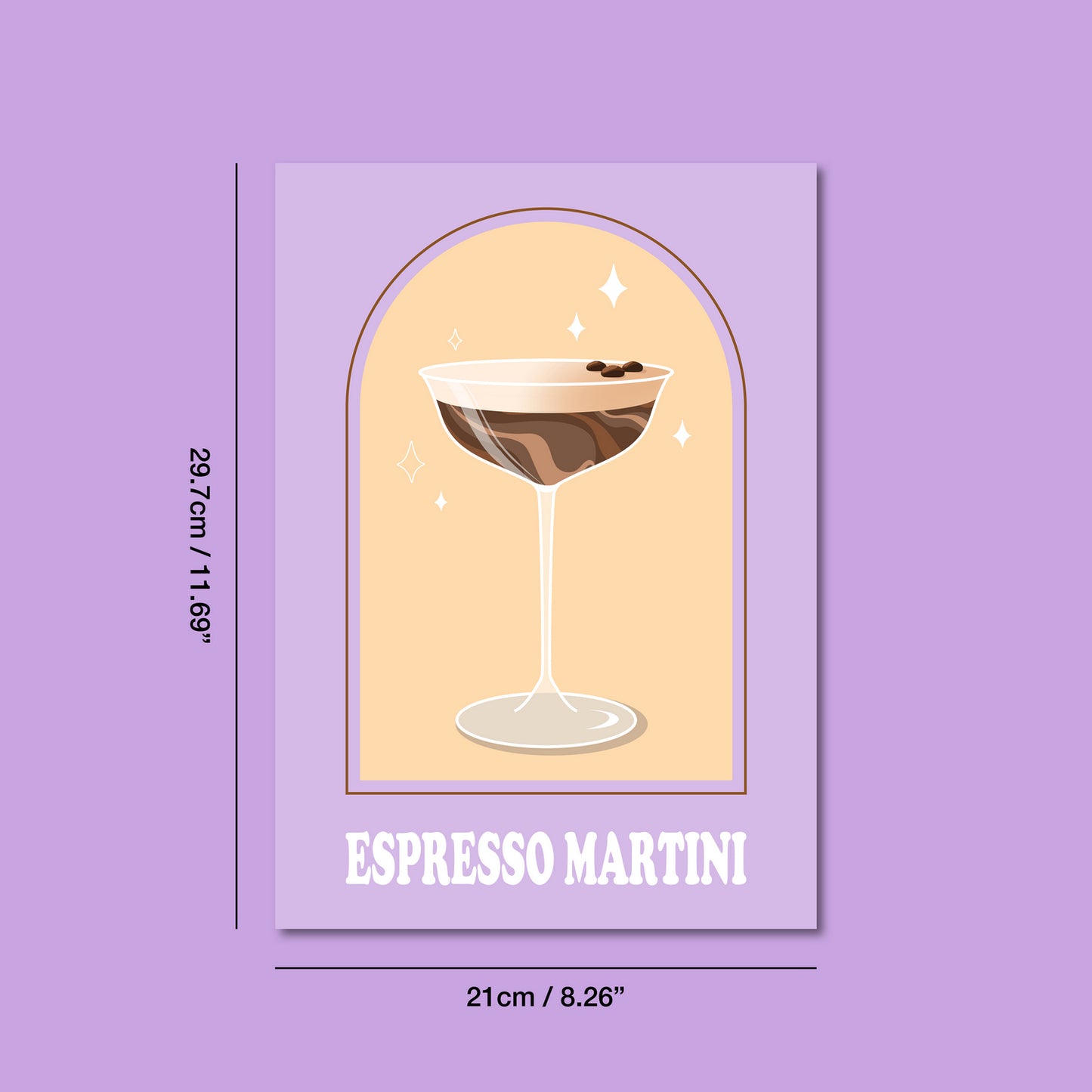 Espresso Martini Art Print by Cocktail Critters