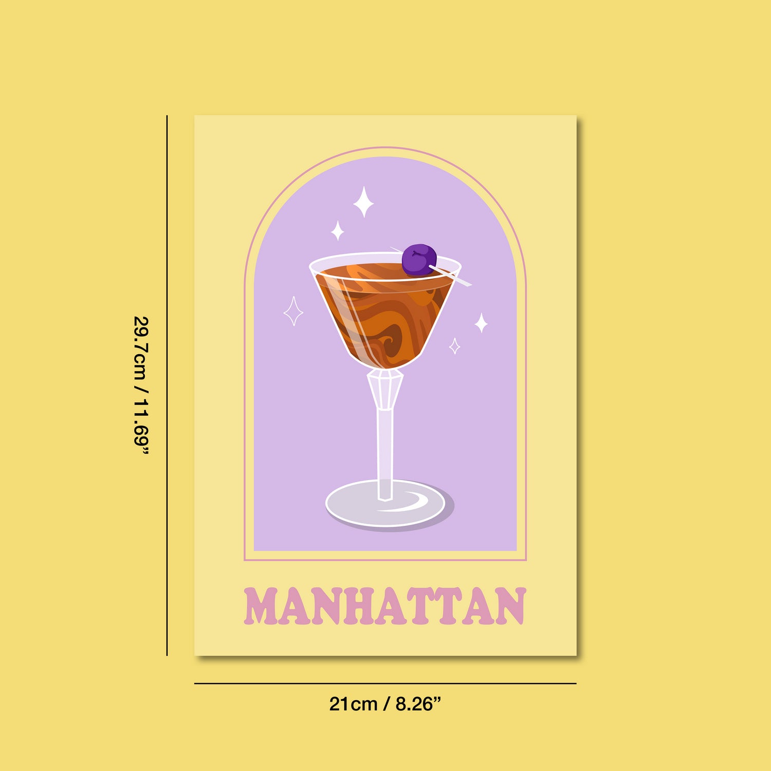 Manhattan Art Print by Cocktail Critters