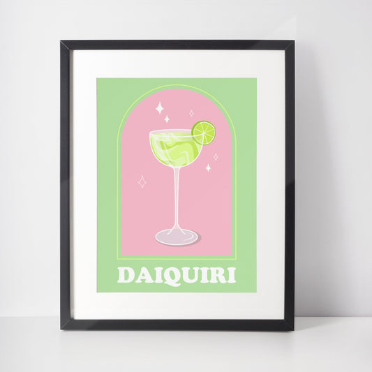 Daiquiri Art Print by Cocktail Critters