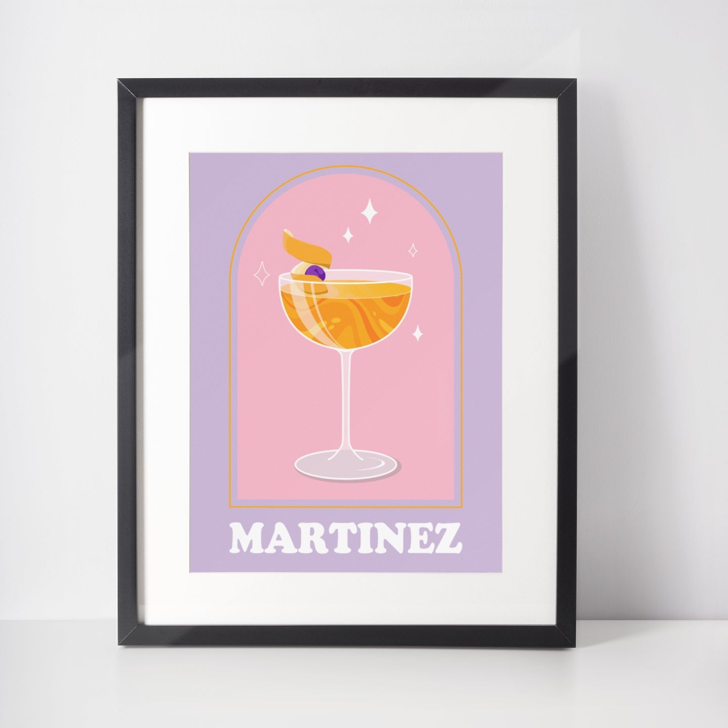 Martinez Art Print by Cocktail Critters