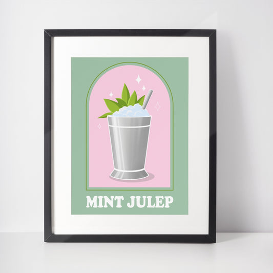 Mint Julep Art Print by Cocktail Critters