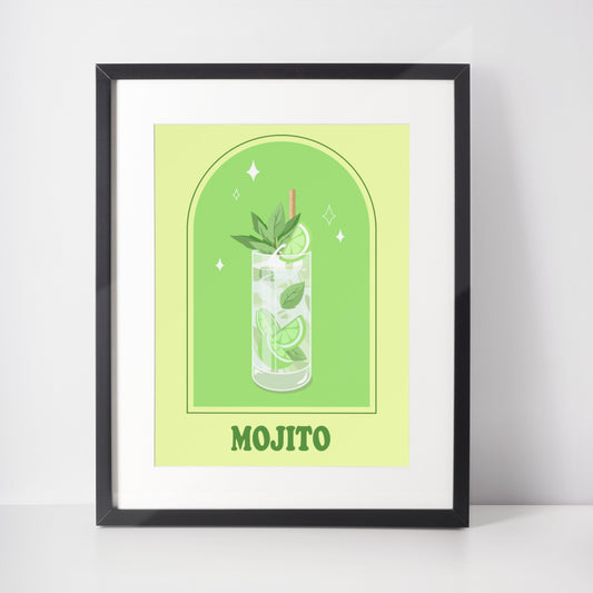 Mojito Art Print by Cocktail Critters
