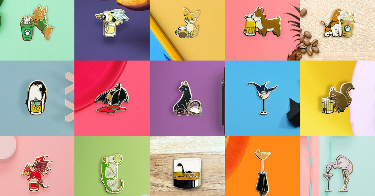 Rabbit x Whisky Enamel Pin – Cocktail Critters