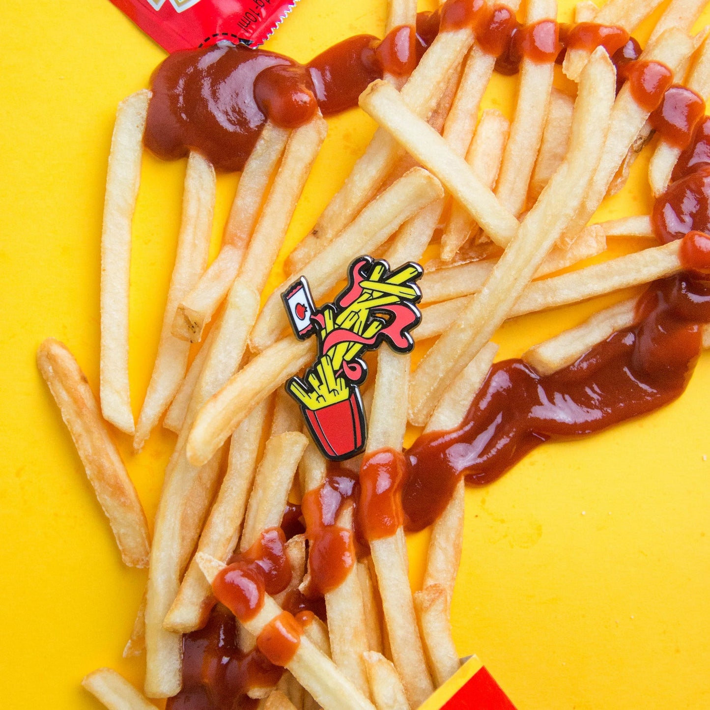 French Fries Food Frenzy Enamel Pin by Really Good Pins