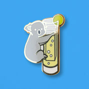 Koala & Tom Collins Cocktail Hard Enamel Pin by Cocktail Critters