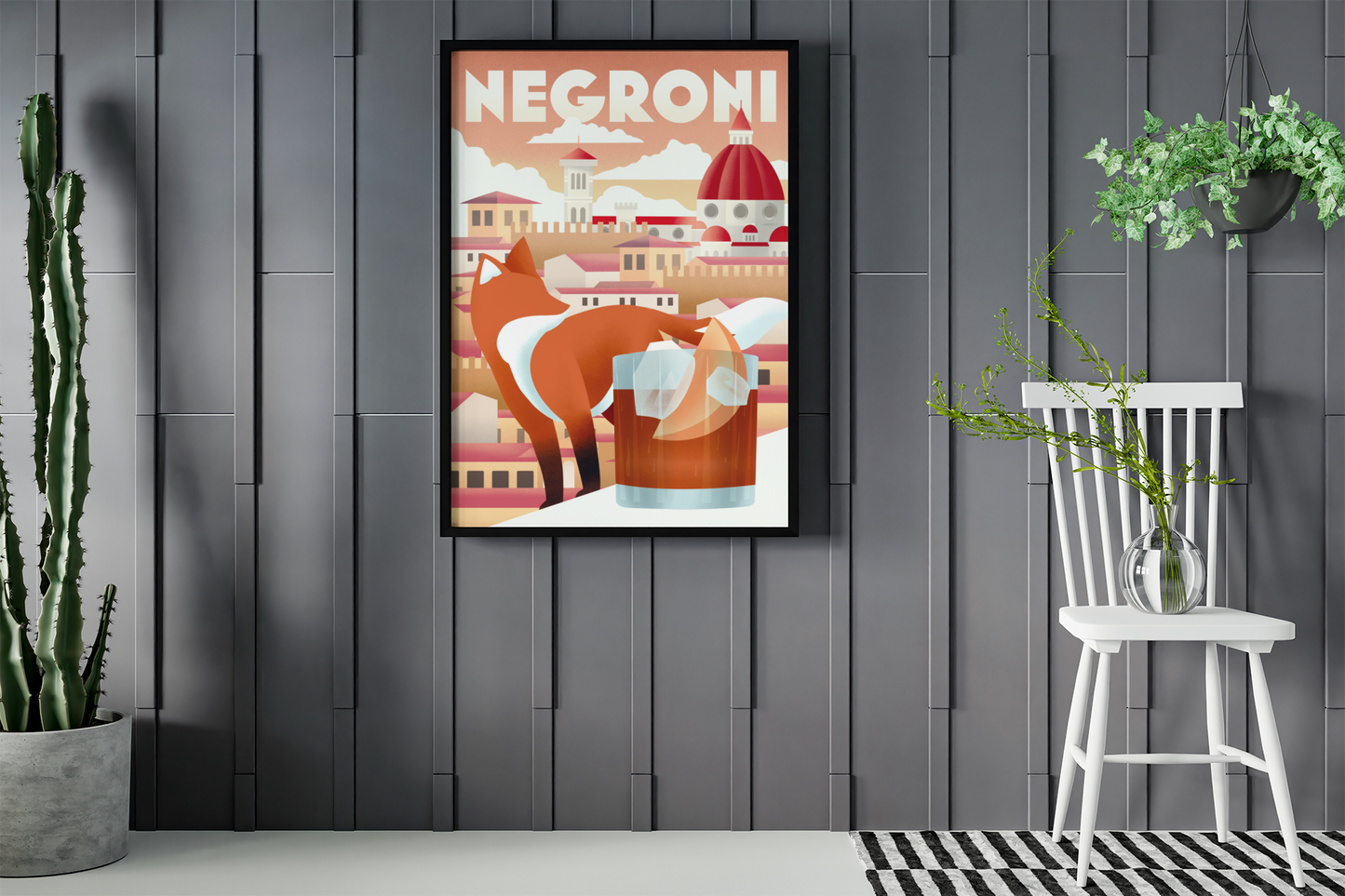 Negroni in Milan Poster