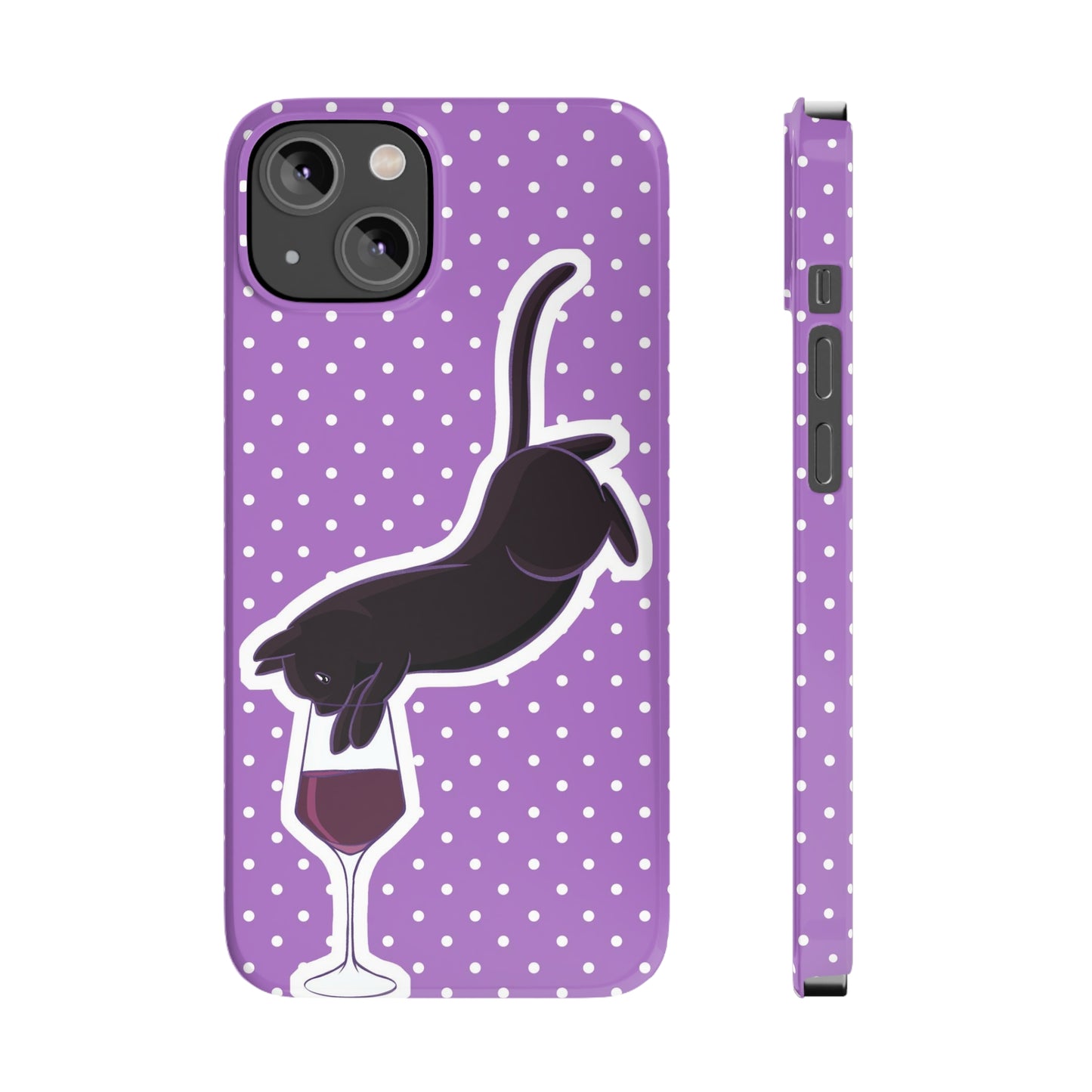 Cat x Cabernet Wine Phone Case