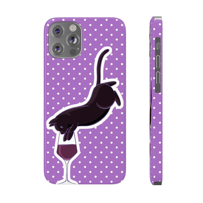 Cat x Cabernet Wine Phone Case