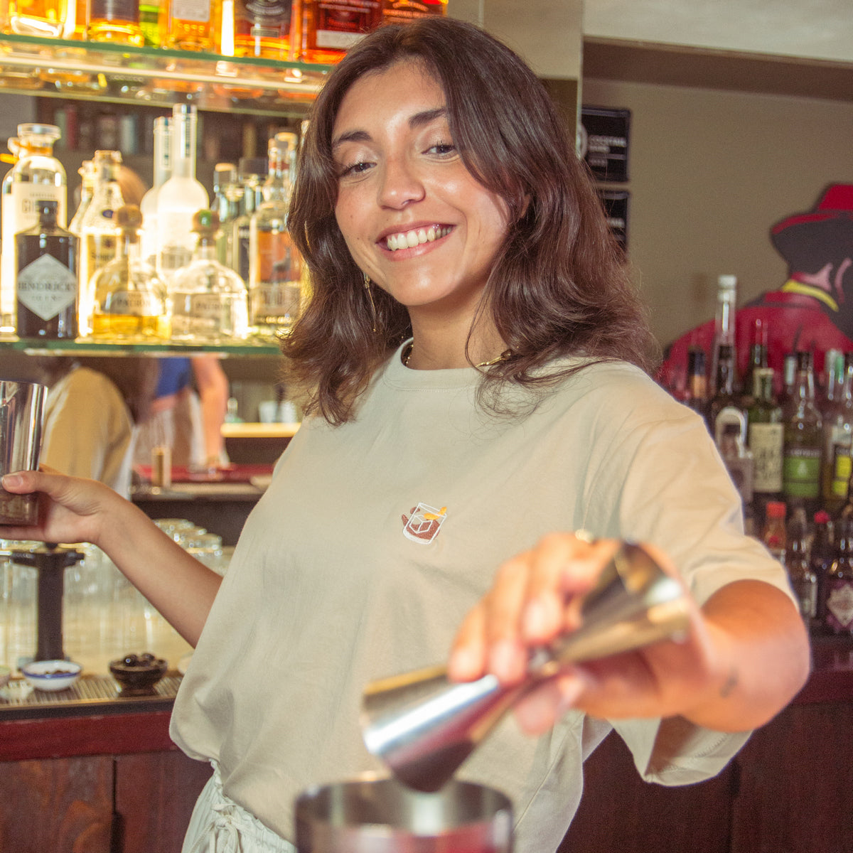 Old Fashioned Embroidered T-Shirt