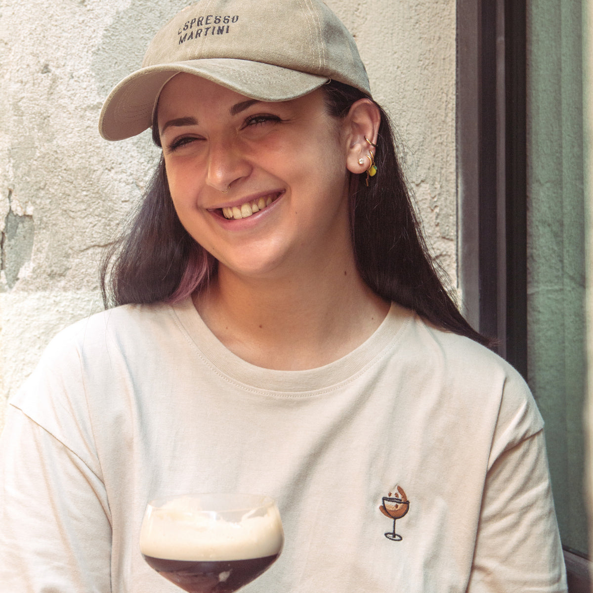 Espresso Martini Embroidered T-Shirt