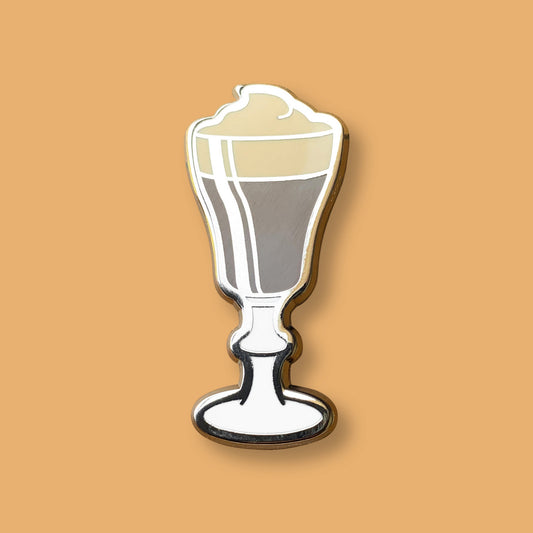 Irish Coffee Cocktail Enamel Pin by Cocktail Critters