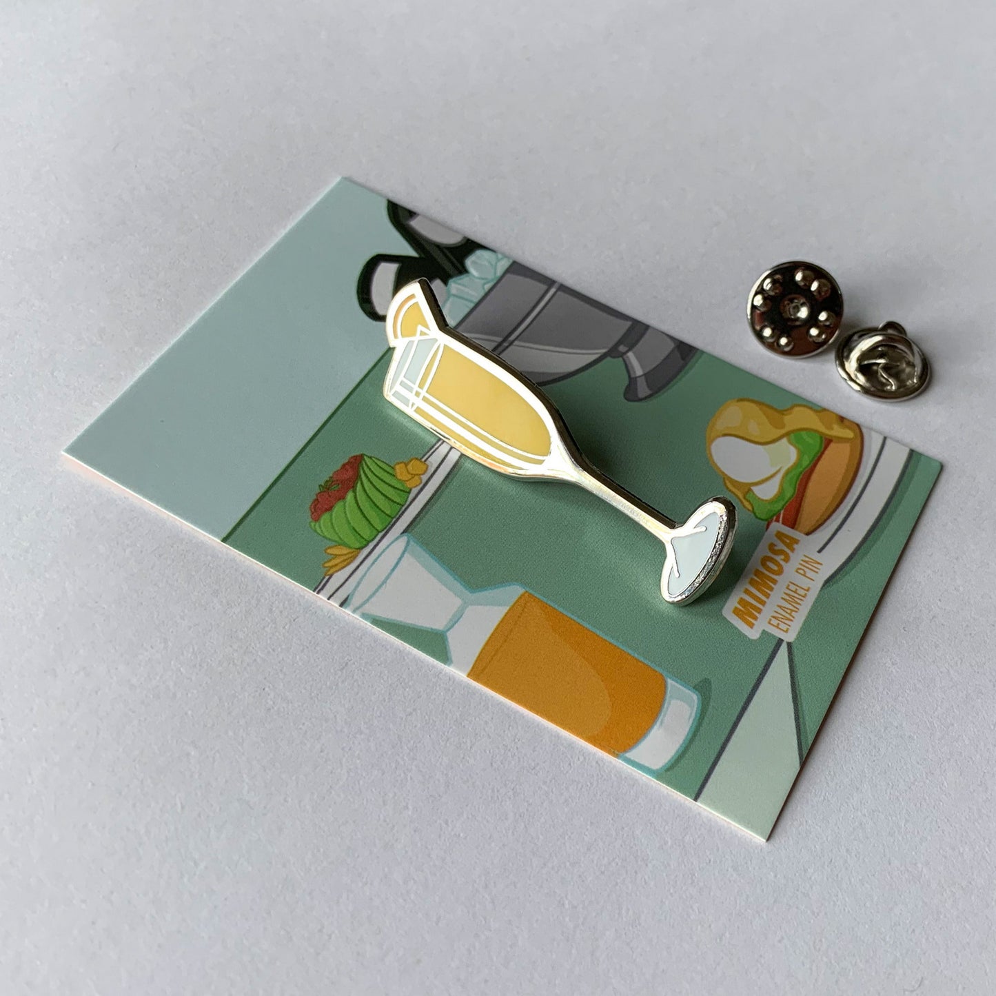 Mimosa Cocktail Pin by Cocktail Critters