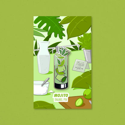 Mojito Cocktail Pin by Cocktail Critters