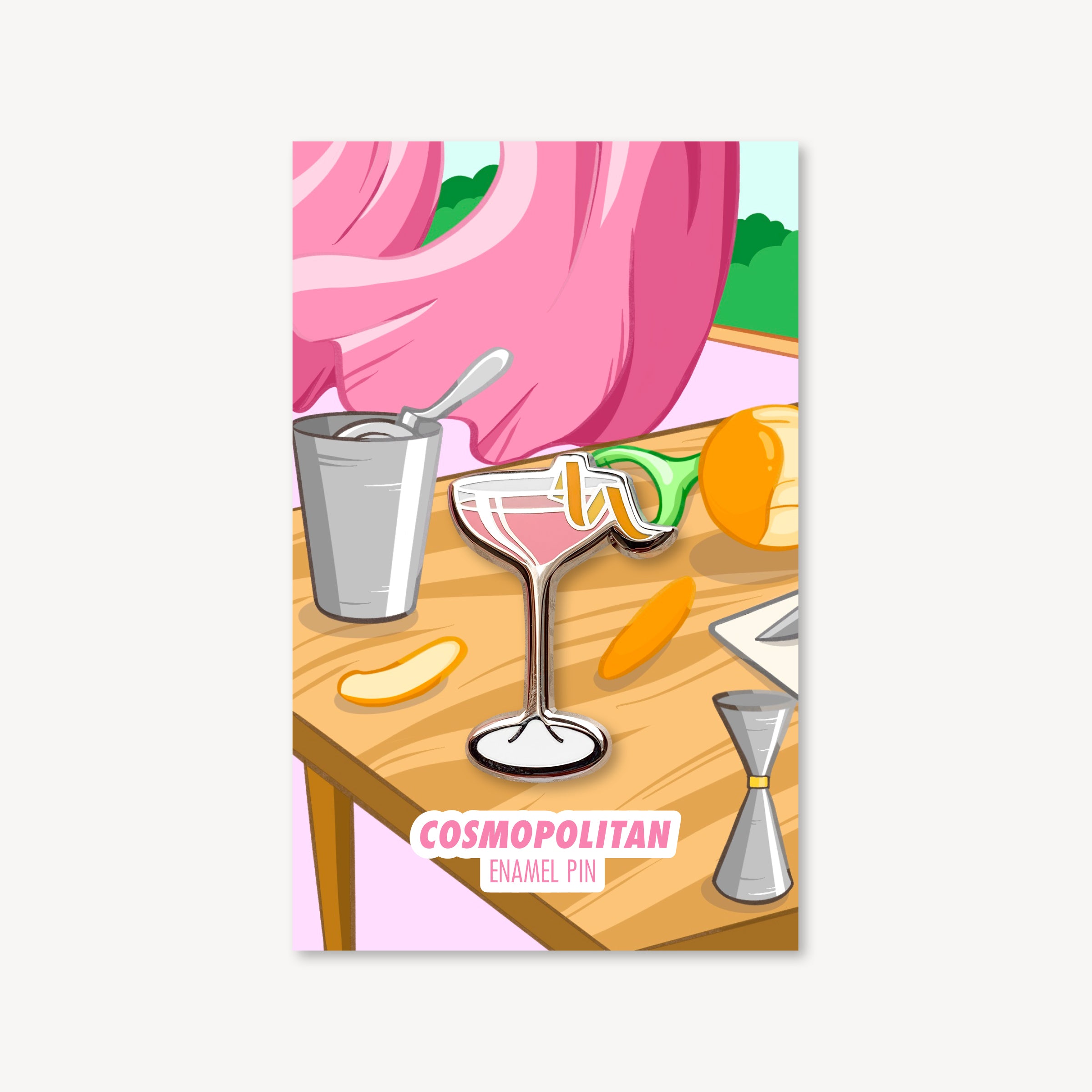Cosmopolitan Cocktail Pin
