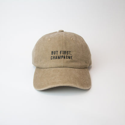 But First, Champagne Dad Hat by Cocktail Critters