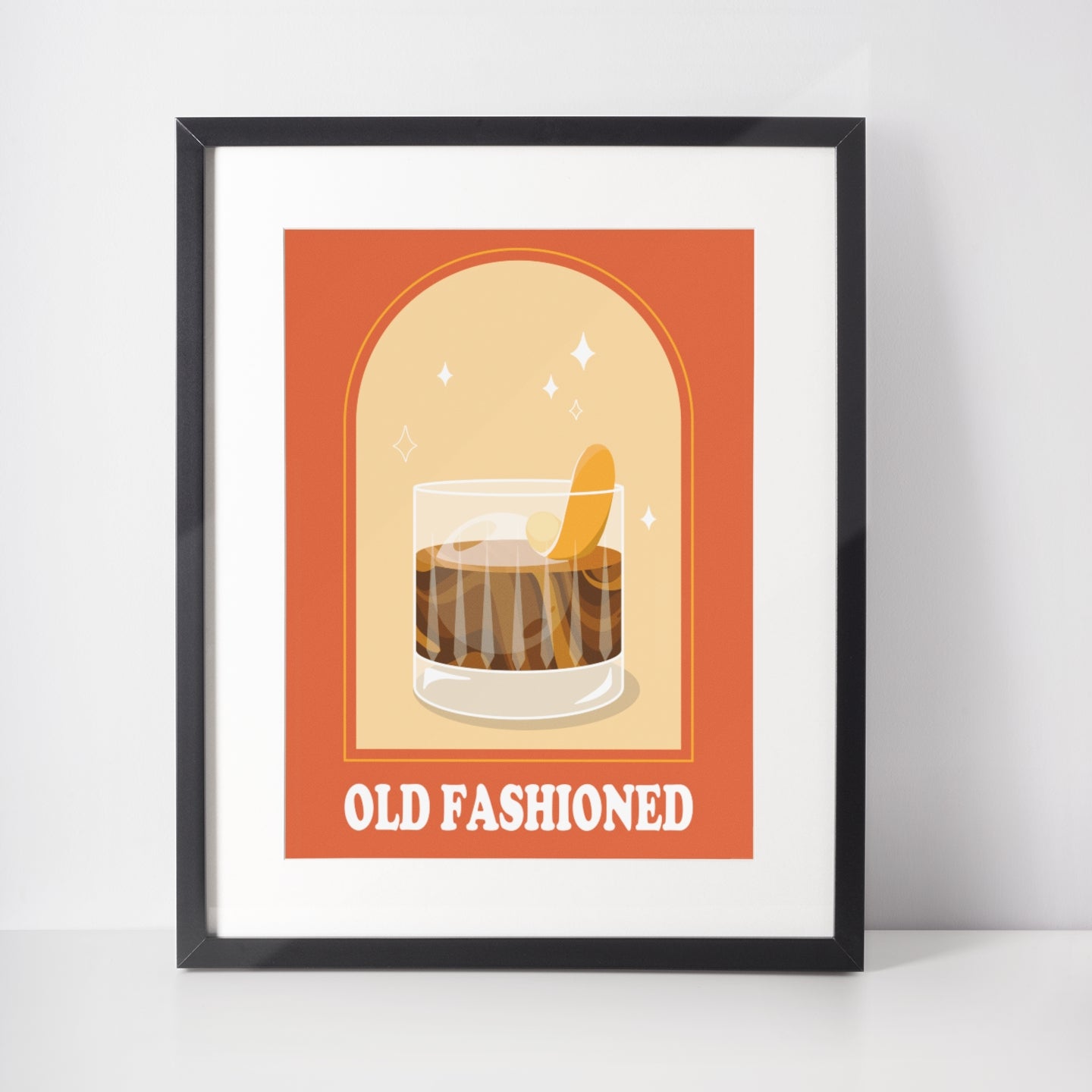 Old Fashioned Art Print by Cocktail Critters