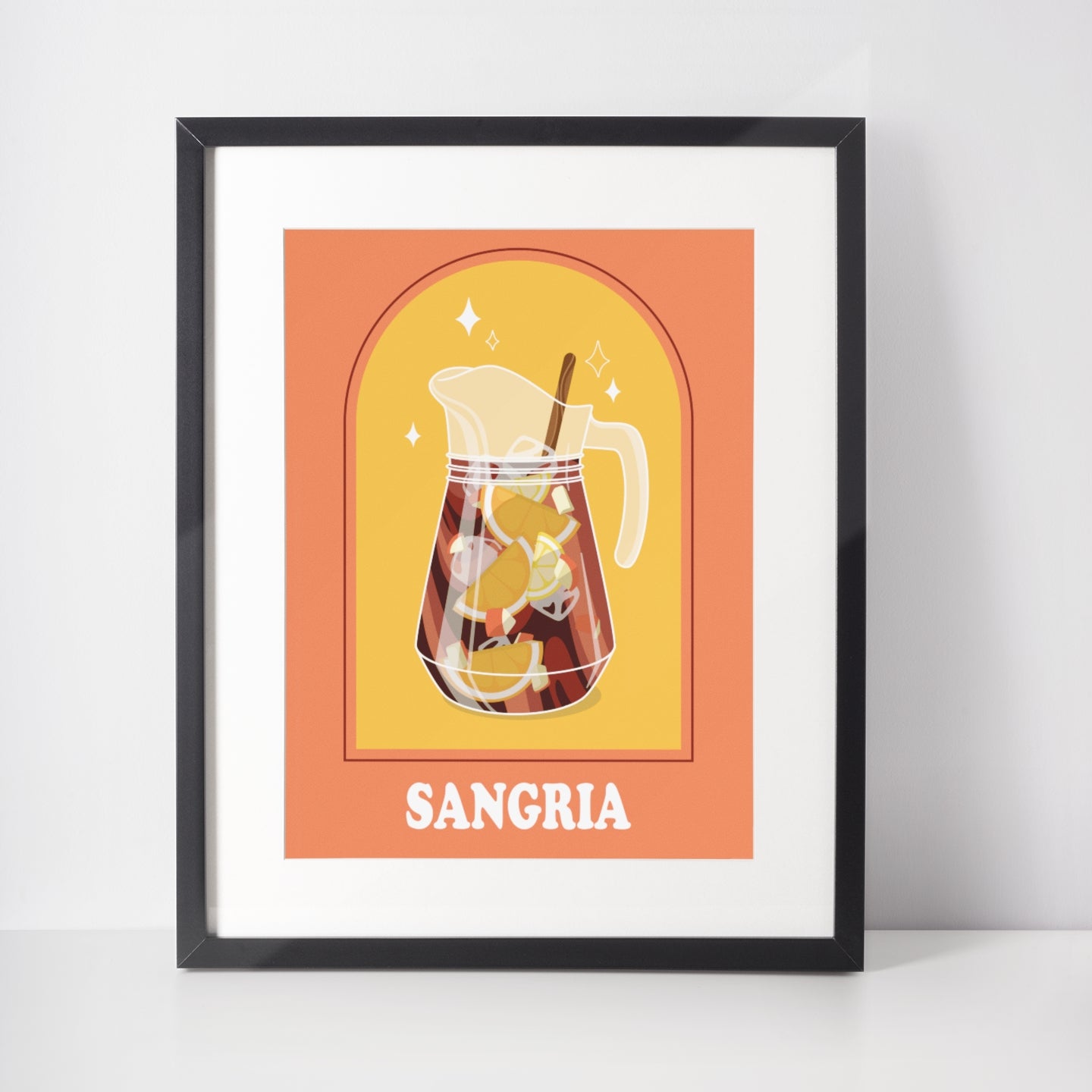 Sangria Art Print by Cocktail Critters