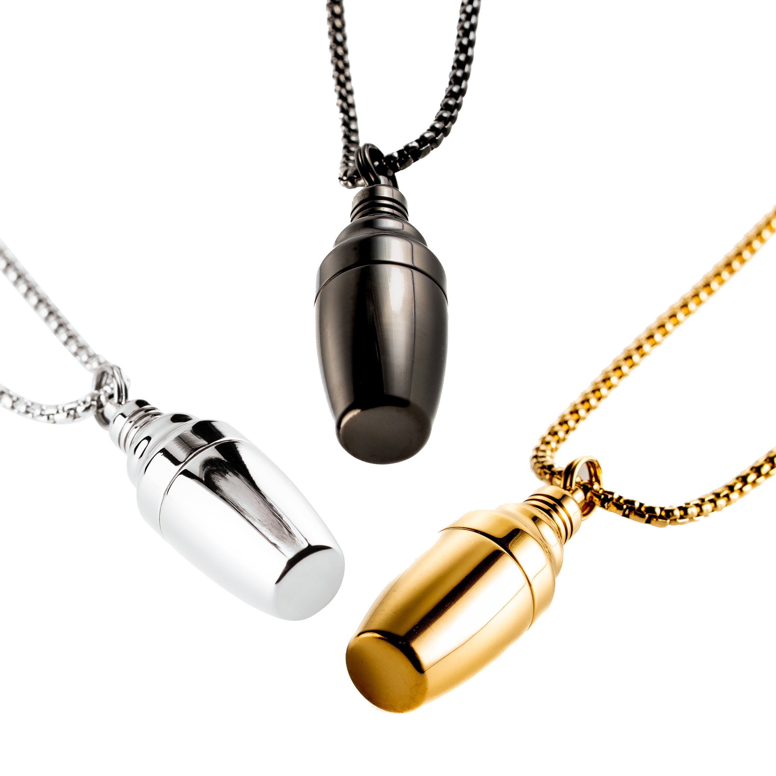 COCKTAIL SHAKER BAR MAN PENDANT NECKLACE IN ROSE GOLD - Gold Purity:: 10K, Smallest Cocktail Shaker Ever (Necklace) \u2013 Broken Bartender