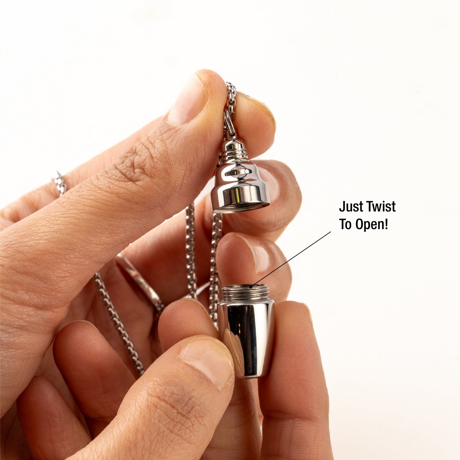 Smallest Cocktail Shaker Ever (Necklace)
