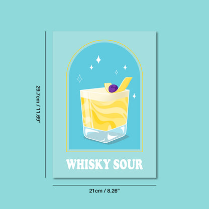 Whisky Sour Art Print by Cocktail Critters